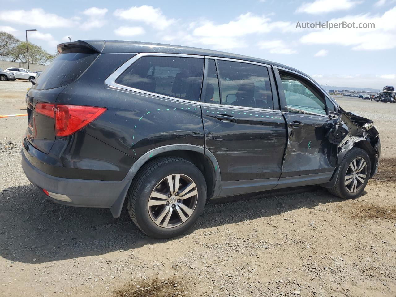 2017 Honda Pilot Exl Черный vin: 5FNYF5H56HB002492