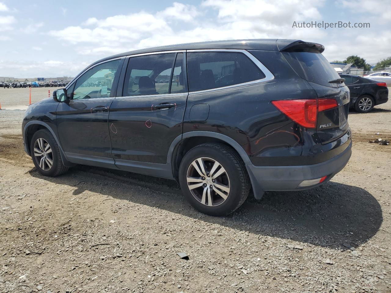 2017 Honda Pilot Exl Черный vin: 5FNYF5H56HB002492