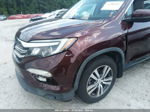 2017 Honda Pilot Ex-l Maroon vin: 5FNYF5H56HB010141