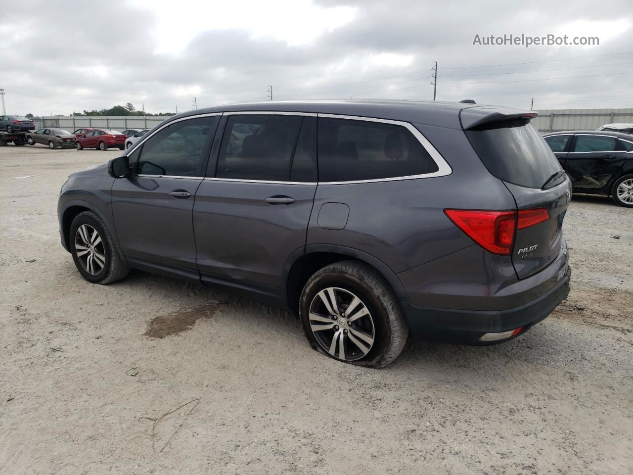 2016 Honda Pilot Exl Gray vin: 5FNYF5H57GB034110