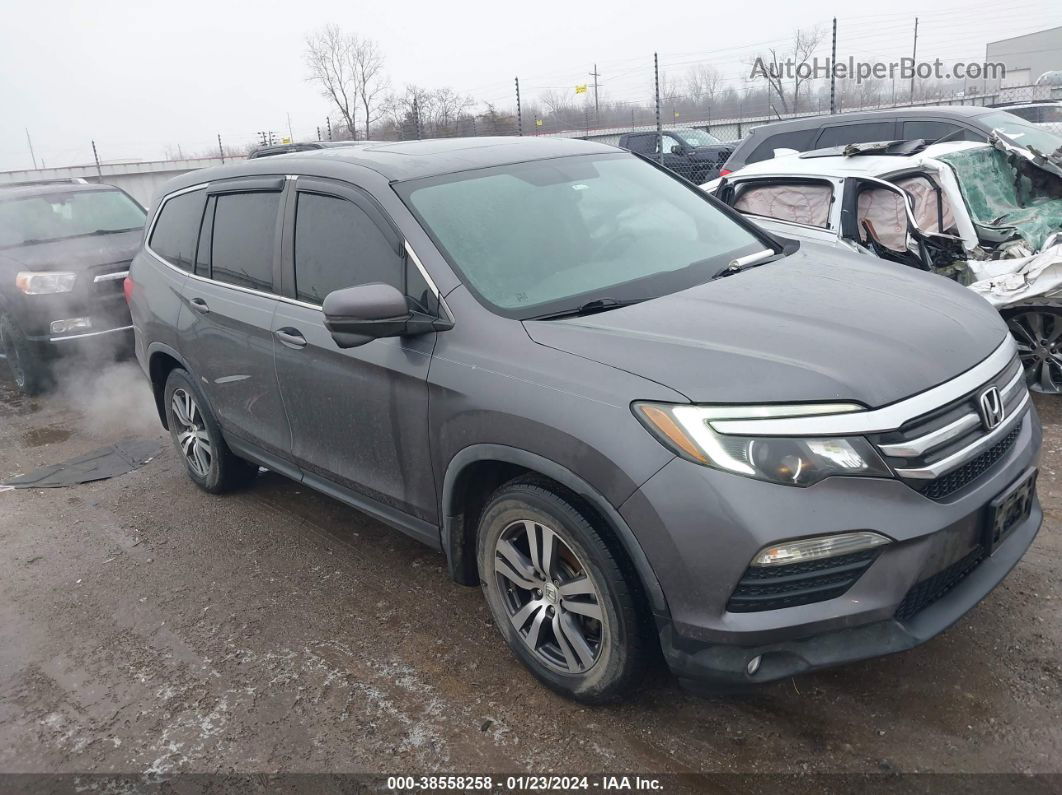 2017 Honda Pilot Ex-l Серый vin: 5FNYF5H57HB027501