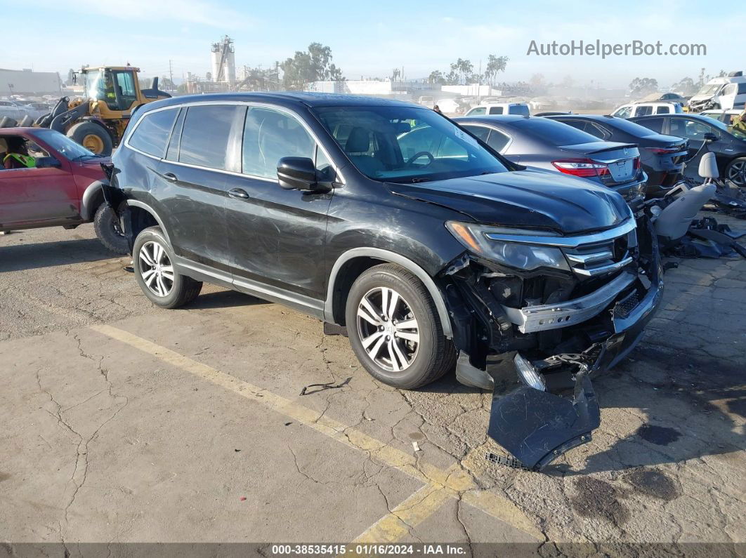 2016 Honda Pilot Ex-l Black vin: 5FNYF5H58GB032981