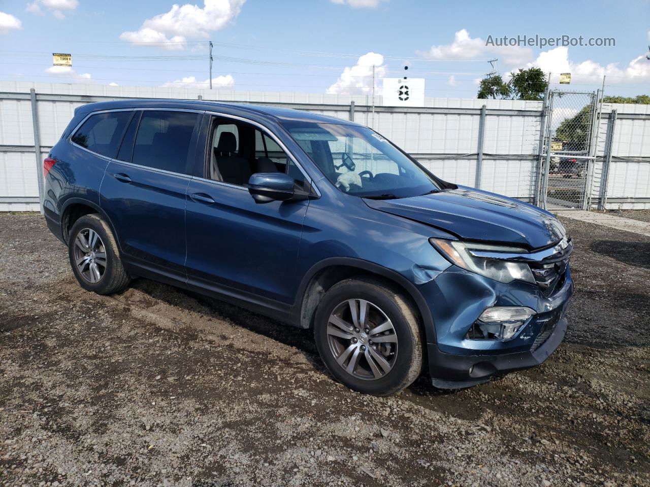 2016 Honda Pilot Exl Blue vin: 5FNYF5H58GB039462