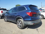 2016 Honda Pilot Exl Синий vin: 5FNYF5H58GB052213