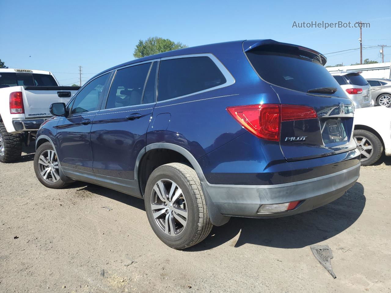 2016 Honda Pilot Exl Blue vin: 5FNYF5H58GB052213