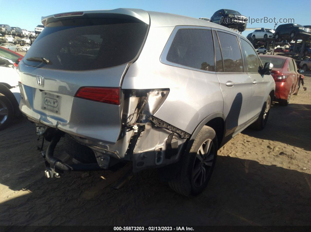 2016 Honda Pilot Ex-l Silver vin: 5FNYF5H59GB006082