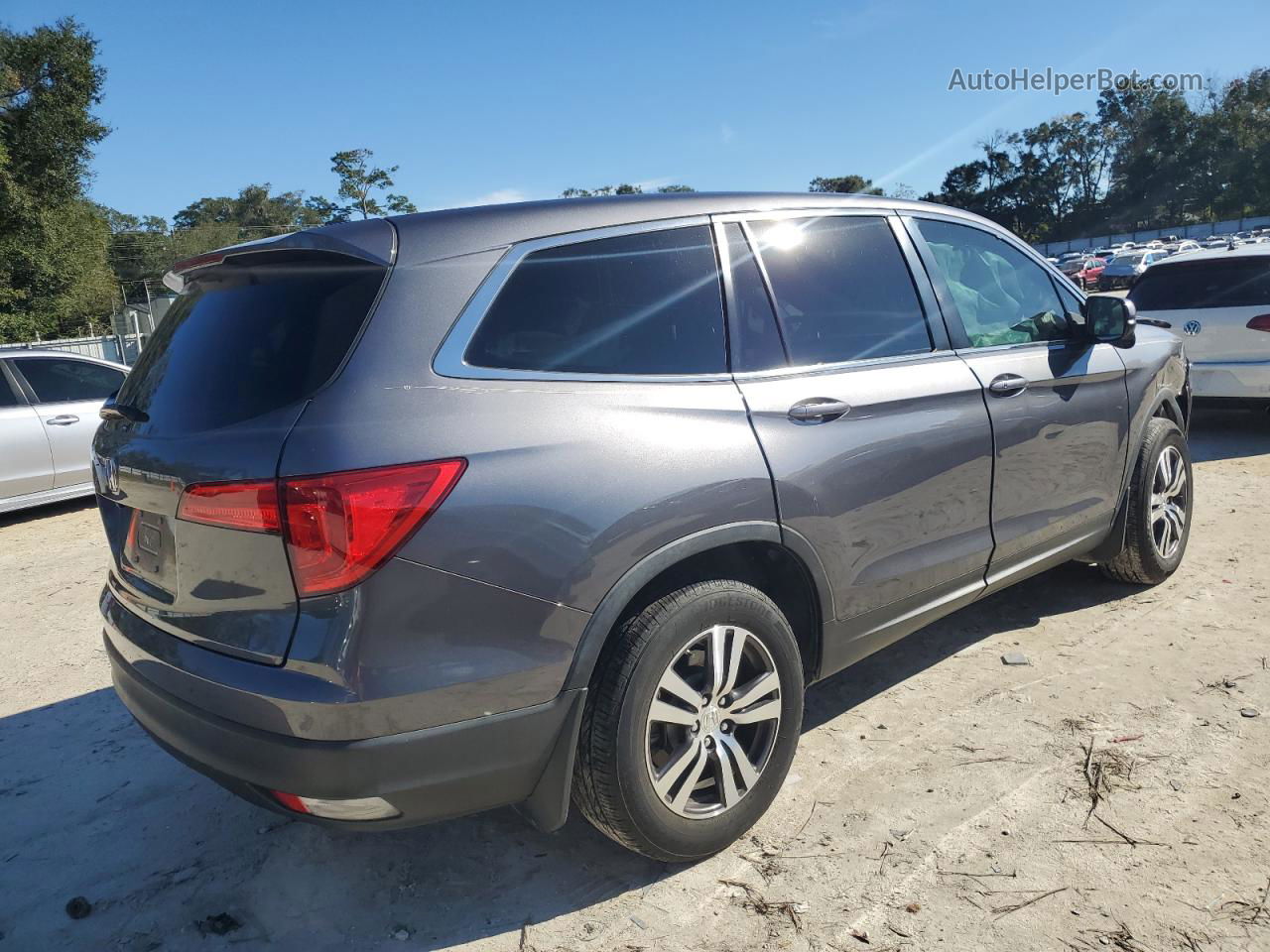 2016 Honda Pilot Exl Gray vin: 5FNYF5H59GB037932