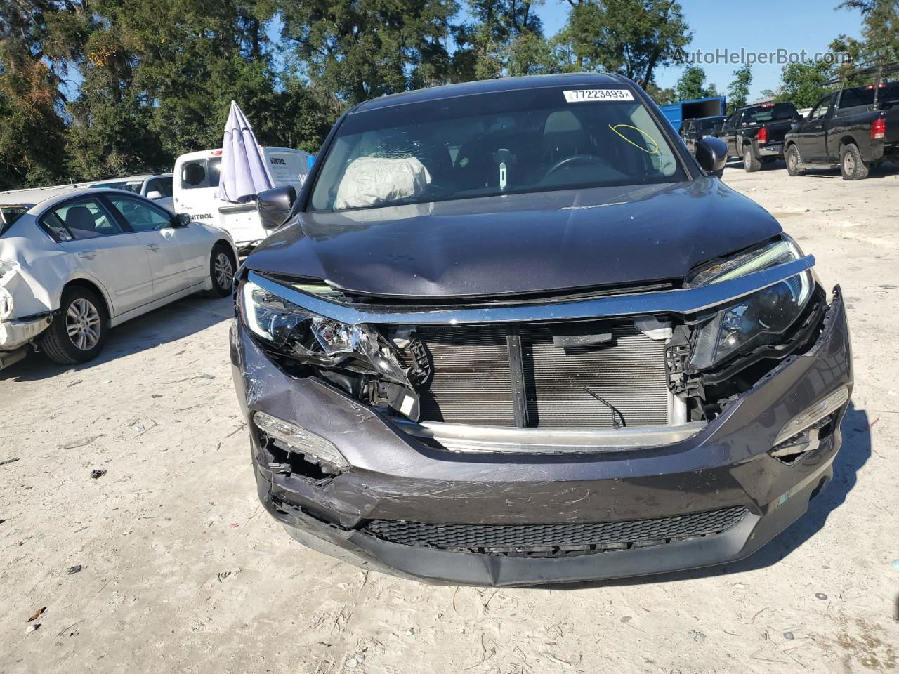 2016 Honda Pilot Exl Серый vin: 5FNYF5H59GB037932