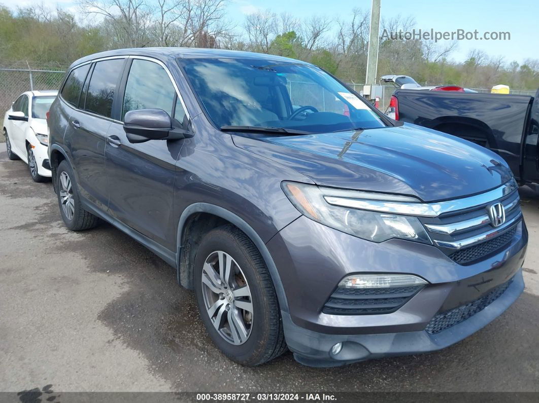 2017 Honda Pilot Ex-l Серый vin: 5FNYF5H59HB013163