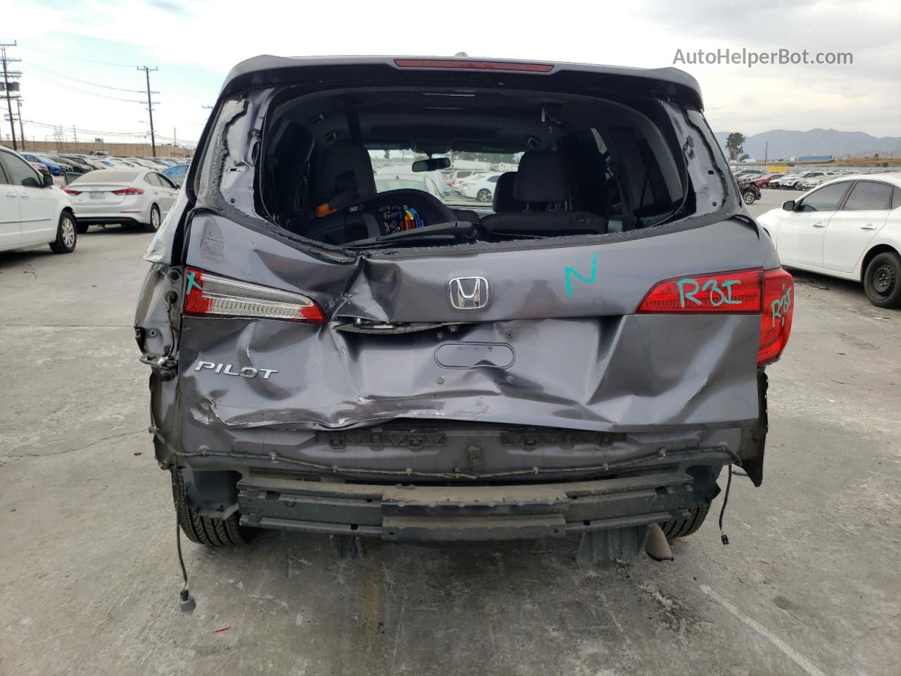 2016 Honda Pilot Exl Серый vin: 5FNYF5H5XGB023893