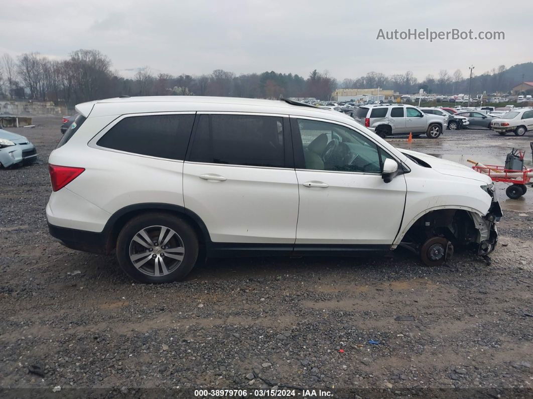 2016 Honda Pilot Ex-l White vin: 5FNYF5H5XGB034036