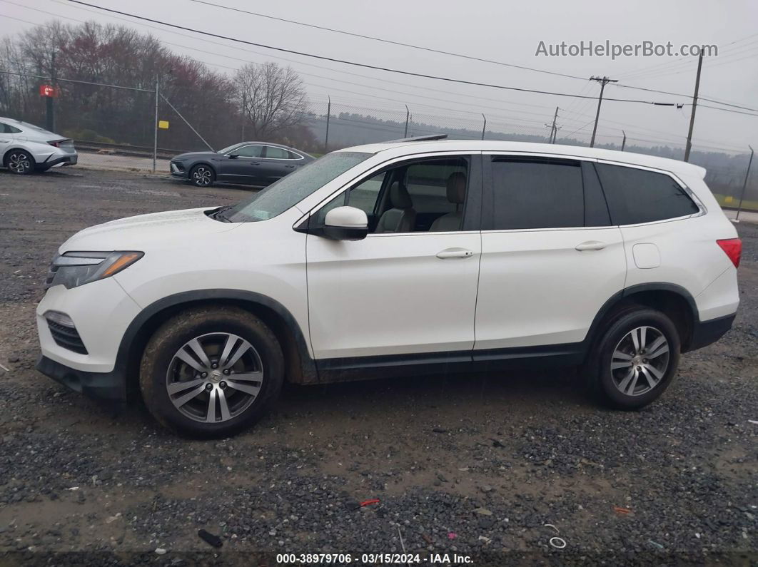 2016 Honda Pilot Ex-l White vin: 5FNYF5H5XGB034036