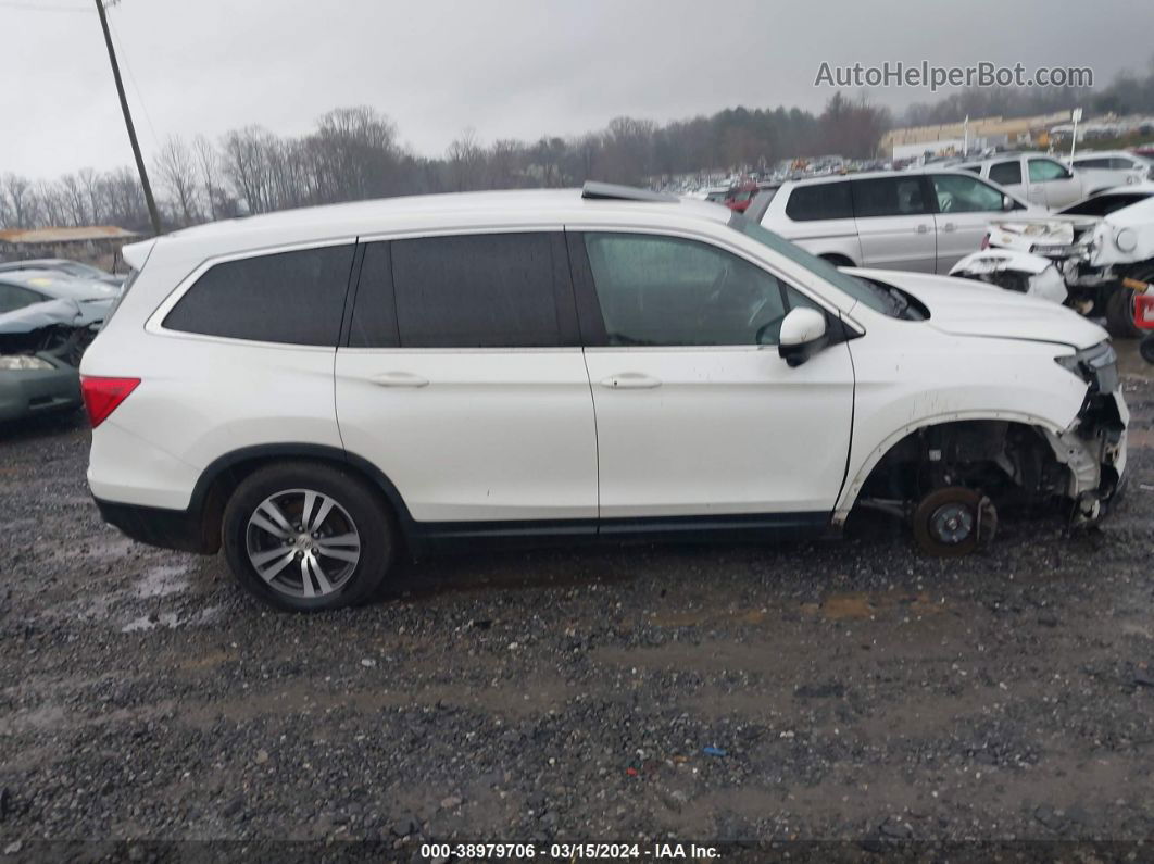 2016 Honda Pilot Ex-l White vin: 5FNYF5H5XGB034036