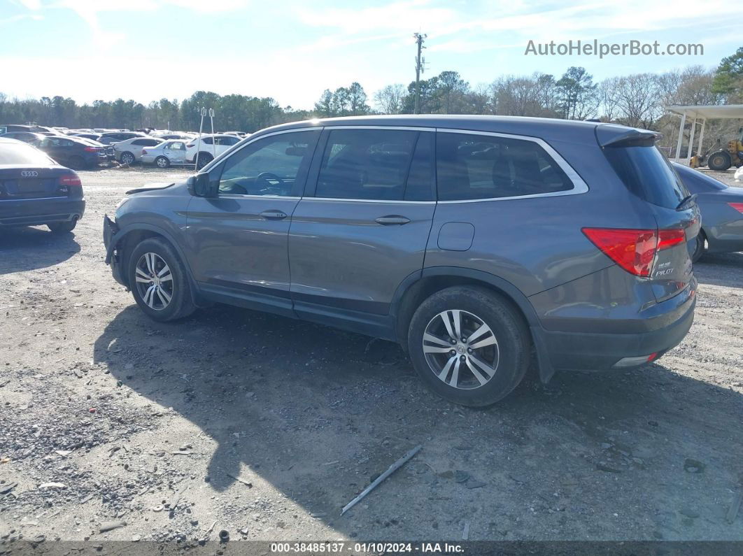 2016 Honda Pilot Ex-l Gray vin: 5FNYF5H5XGB042427