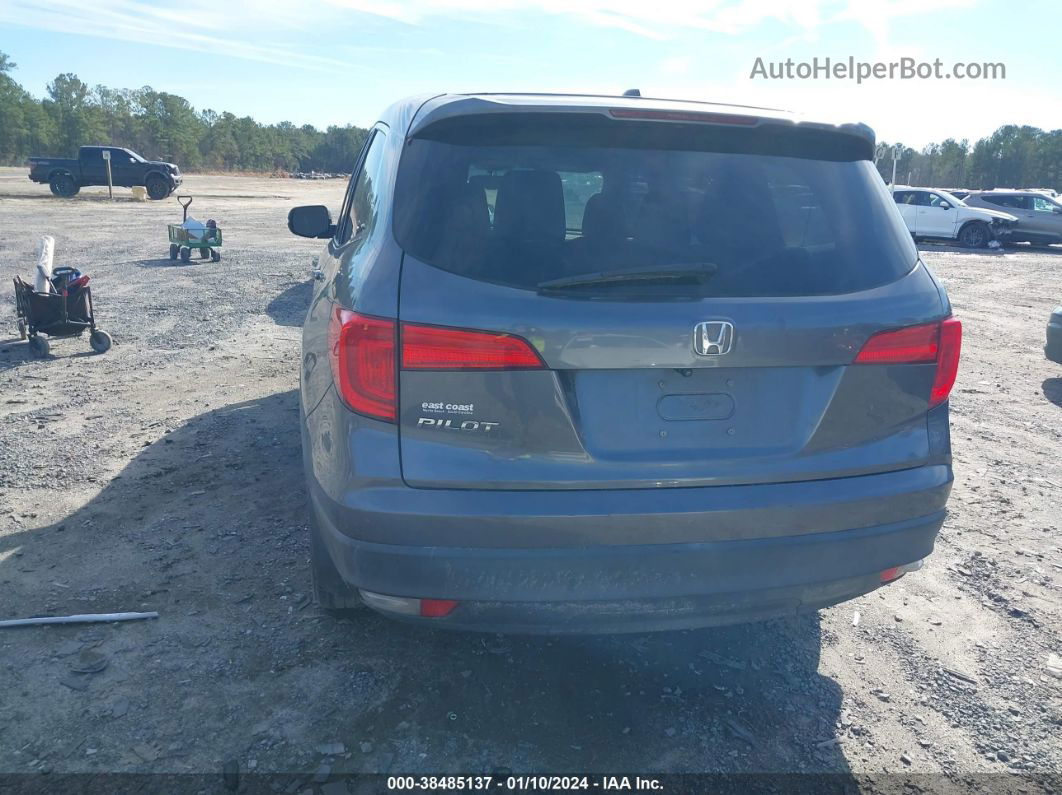 2016 Honda Pilot Ex-l Gray vin: 5FNYF5H5XGB042427