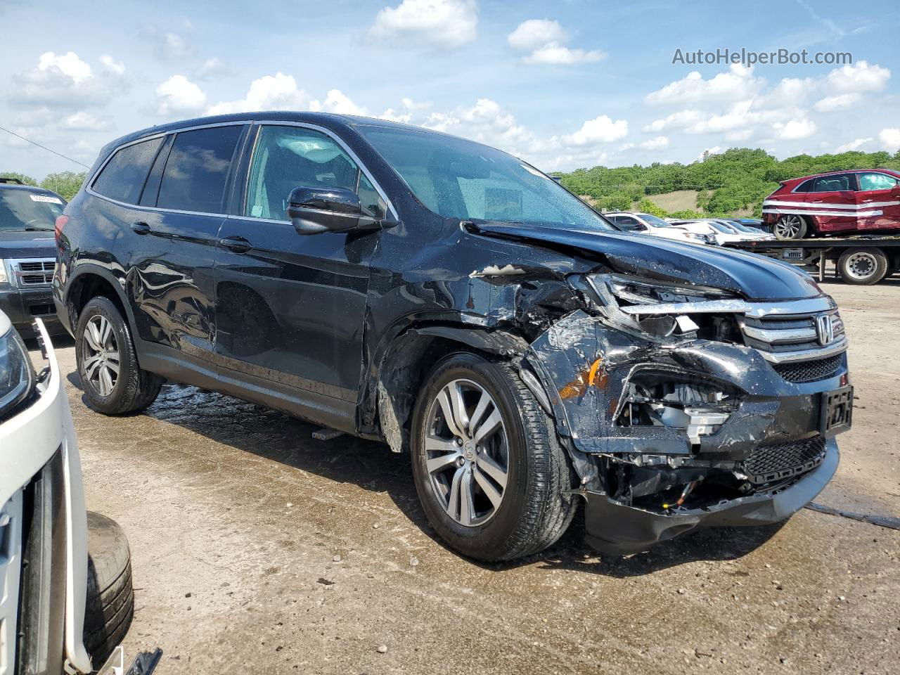 2017 Honda Pilot Exl Black vin: 5FNYF5H5XHB045409