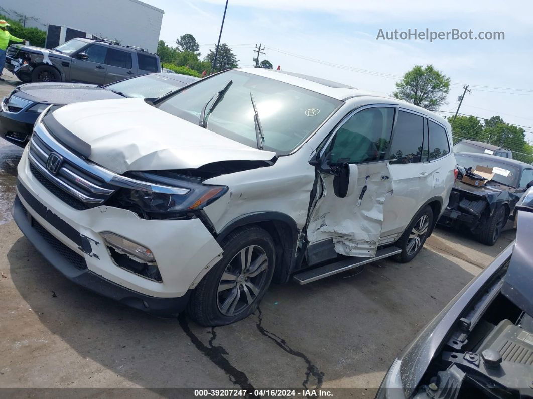 2017 Honda Pilot Ex-l White vin: 5FNYF5H67HB039785