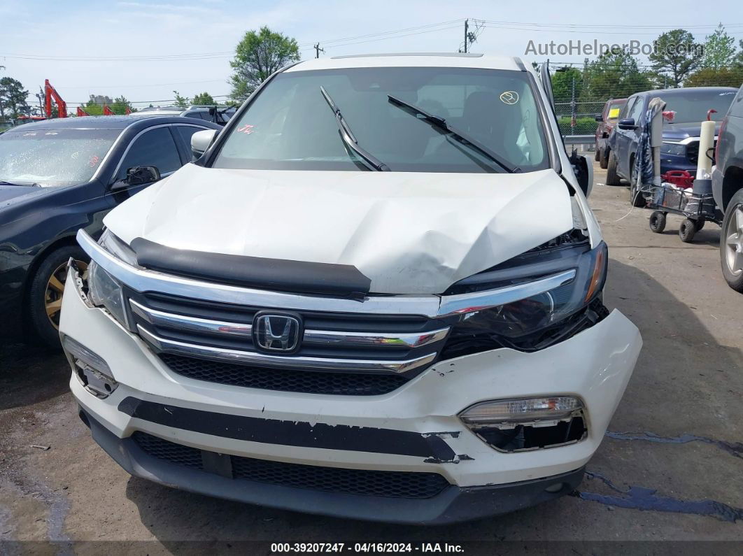 2017 Honda Pilot Ex-l White vin: 5FNYF5H67HB039785