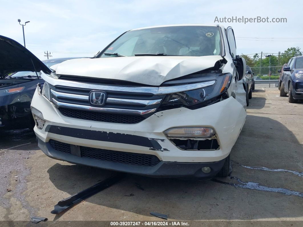 2017 Honda Pilot Ex-l White vin: 5FNYF5H67HB039785