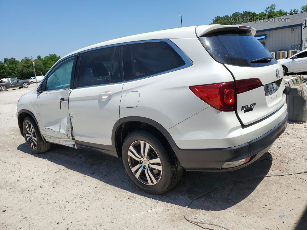 2017 Honda Pilot Exl White vin: 5FNYF5H68HB013342