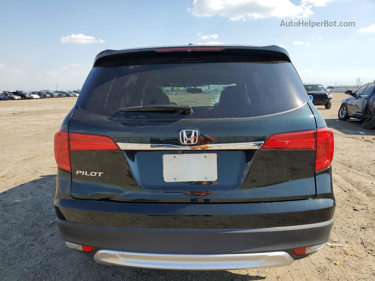 2016 Honda Pilot Exln Зеленый vin: 5FNYF5H71GB009950