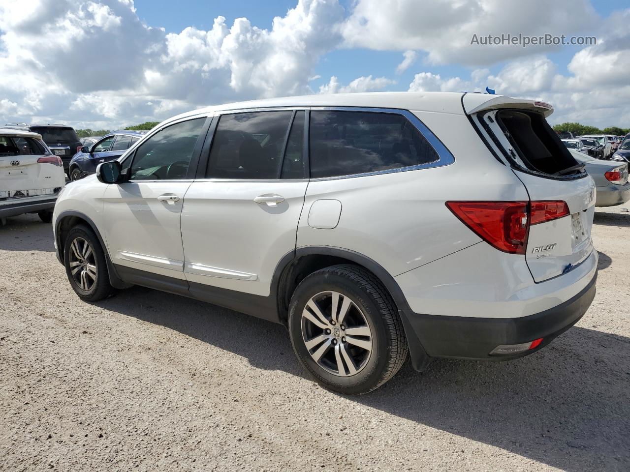 2016 Honda Pilot Exln White vin: 5FNYF5H72GB022738