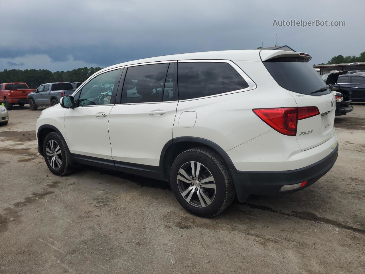 2017 Honda Pilot Exln White vin: 5FNYF5H73HB042465