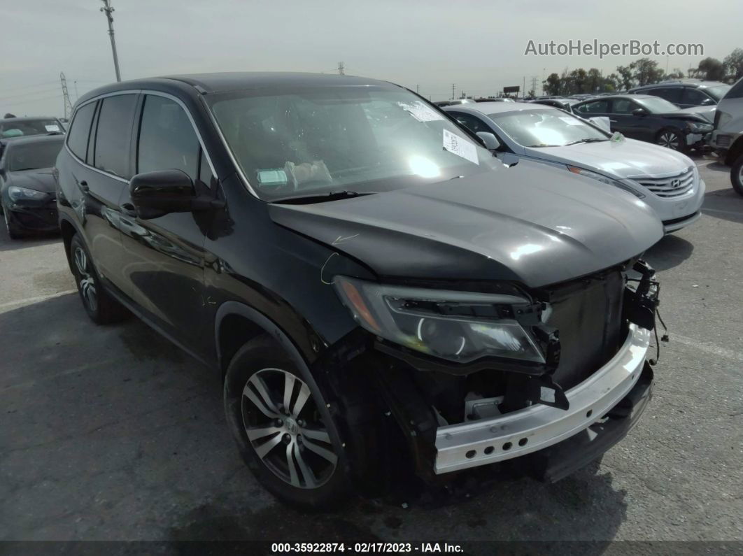 2016 Honda Pilot Ex-l Черный vin: 5FNYF5H77GB029846