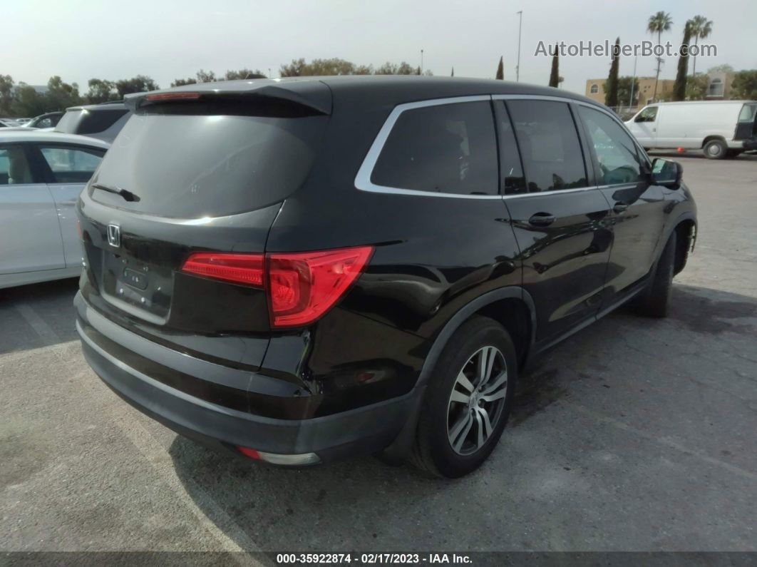 2016 Honda Pilot Ex-l Черный vin: 5FNYF5H77GB029846