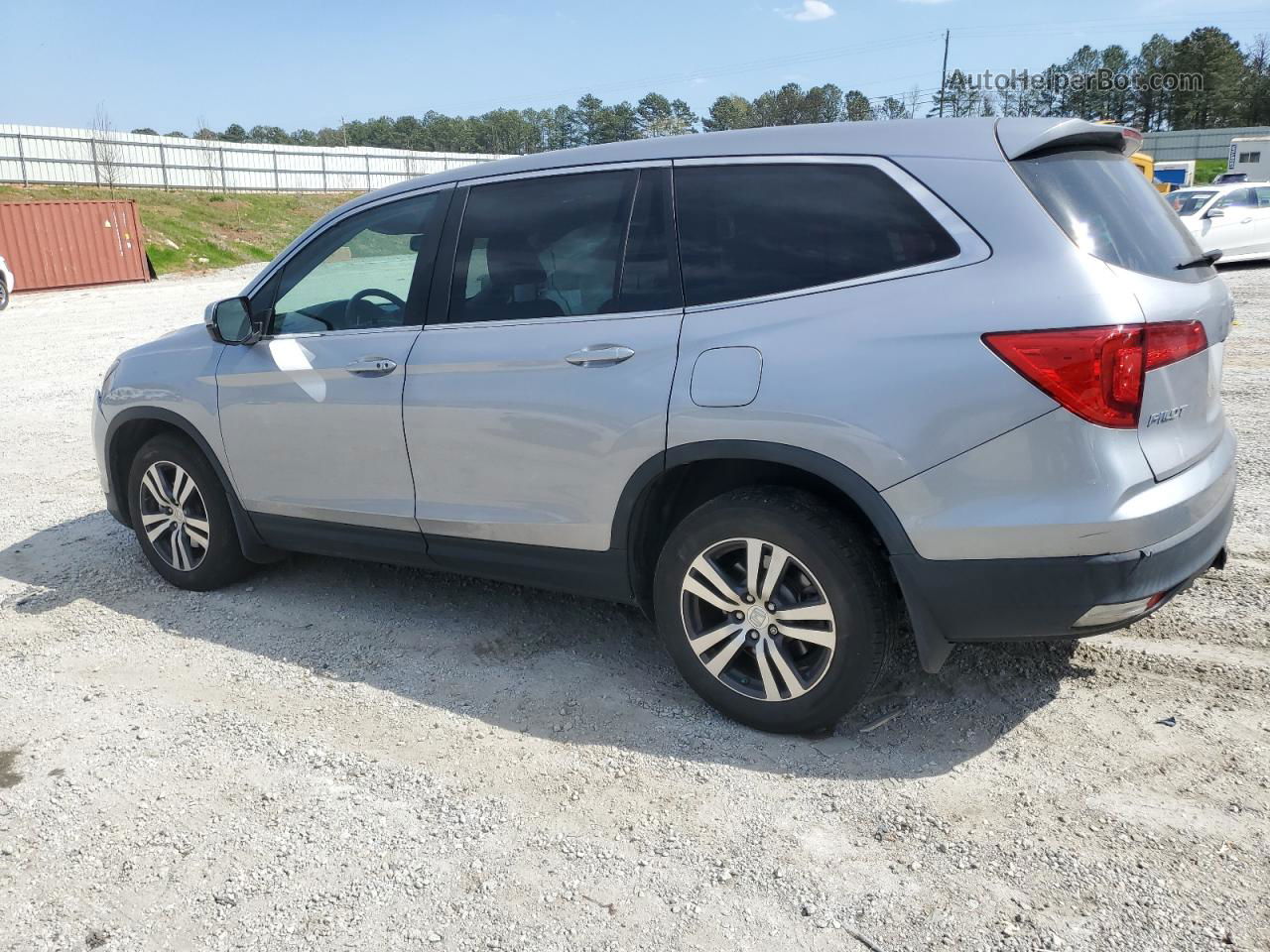 2017 Honda Pilot Exln Серебряный vin: 5FNYF5H78HB030750