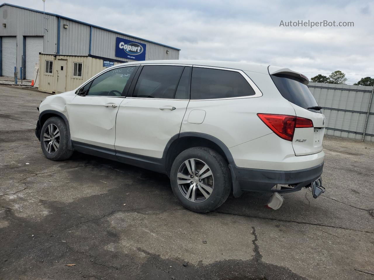 2016 Honda Pilot Exl White vin: 5FNYF5H80GB039594