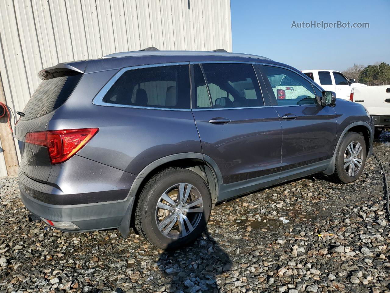 2017 Honda Pilot Exl Gray vin: 5FNYF5H80HB005379