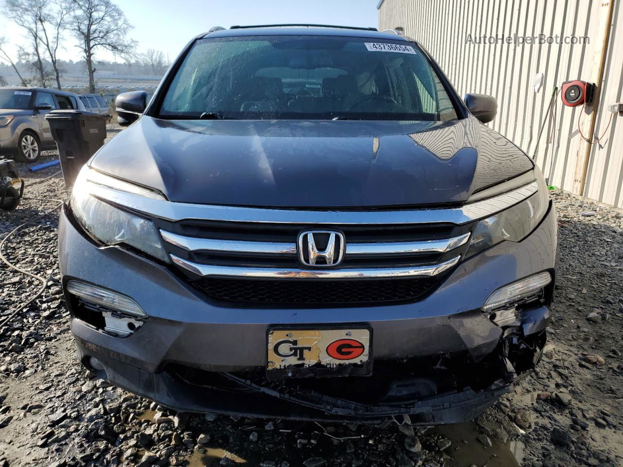 2017 Honda Pilot Exl Gray vin: 5FNYF5H80HB005379