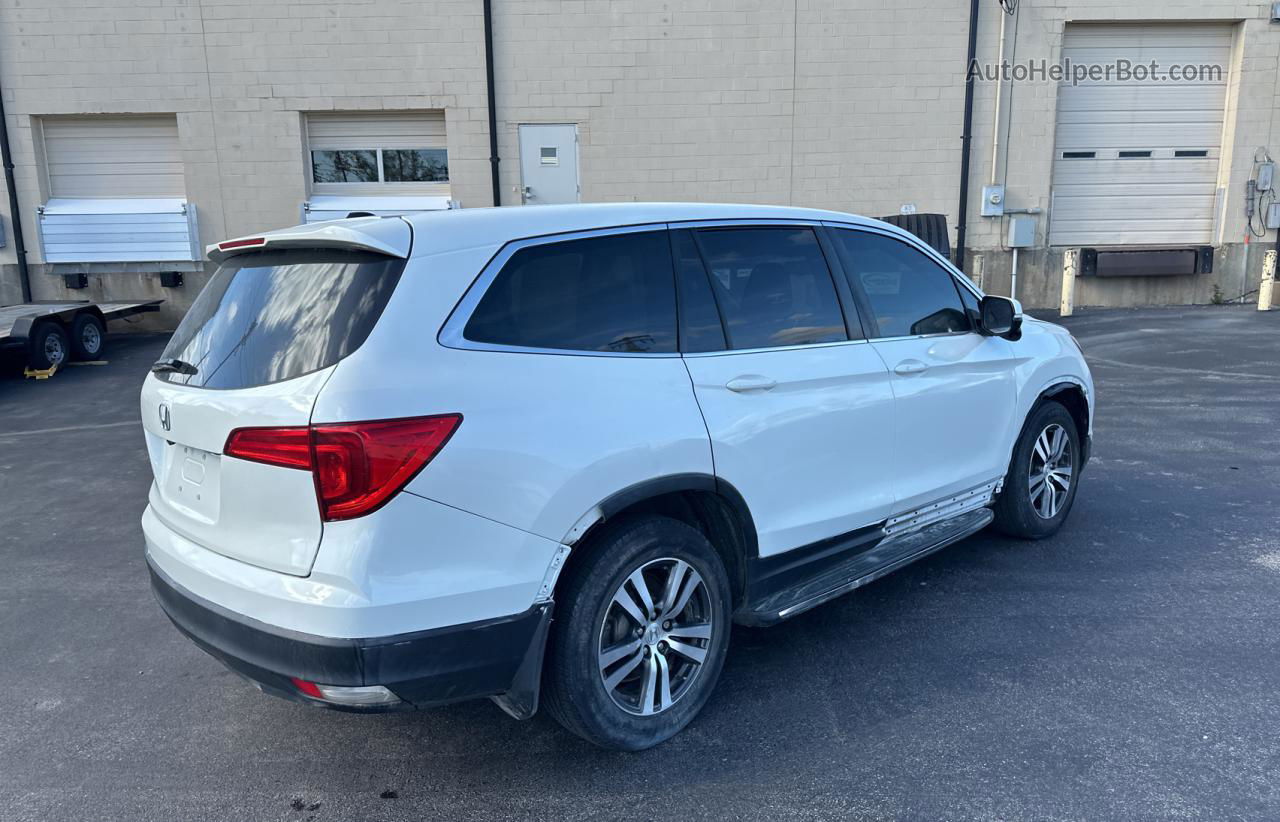 2016 Honda Pilot Exl White vin: 5FNYF5H84GB036617