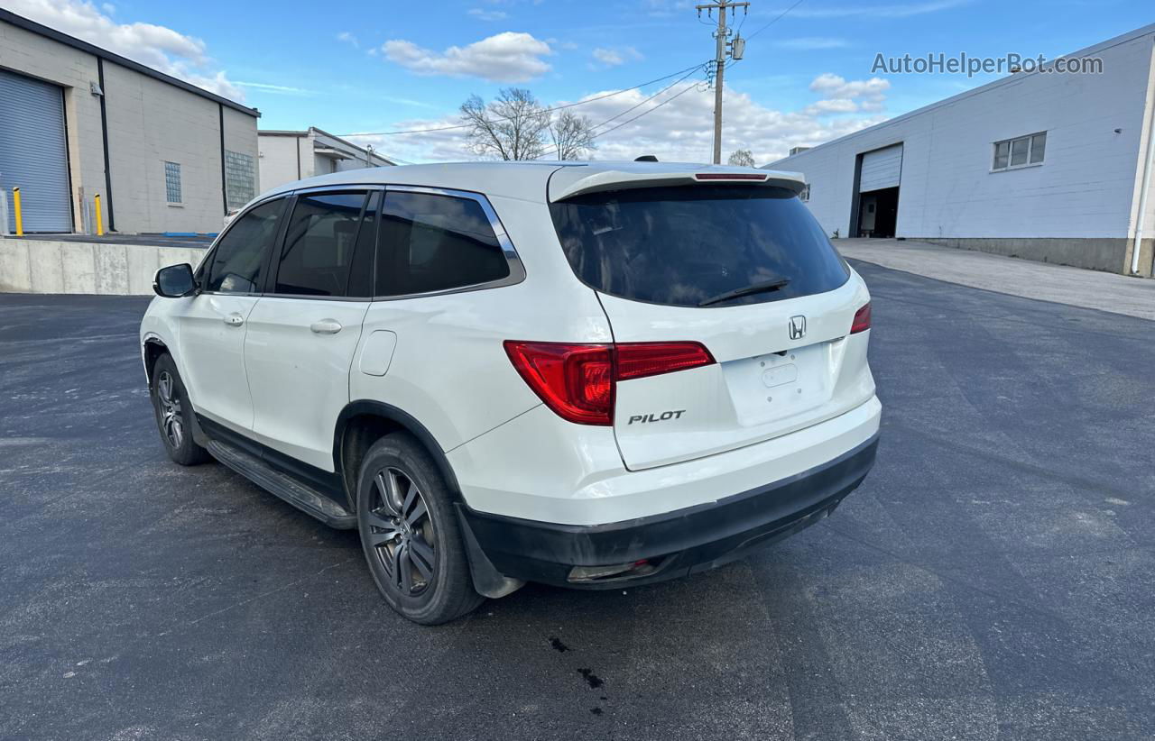 2016 Honda Pilot Exl White vin: 5FNYF5H84GB036617