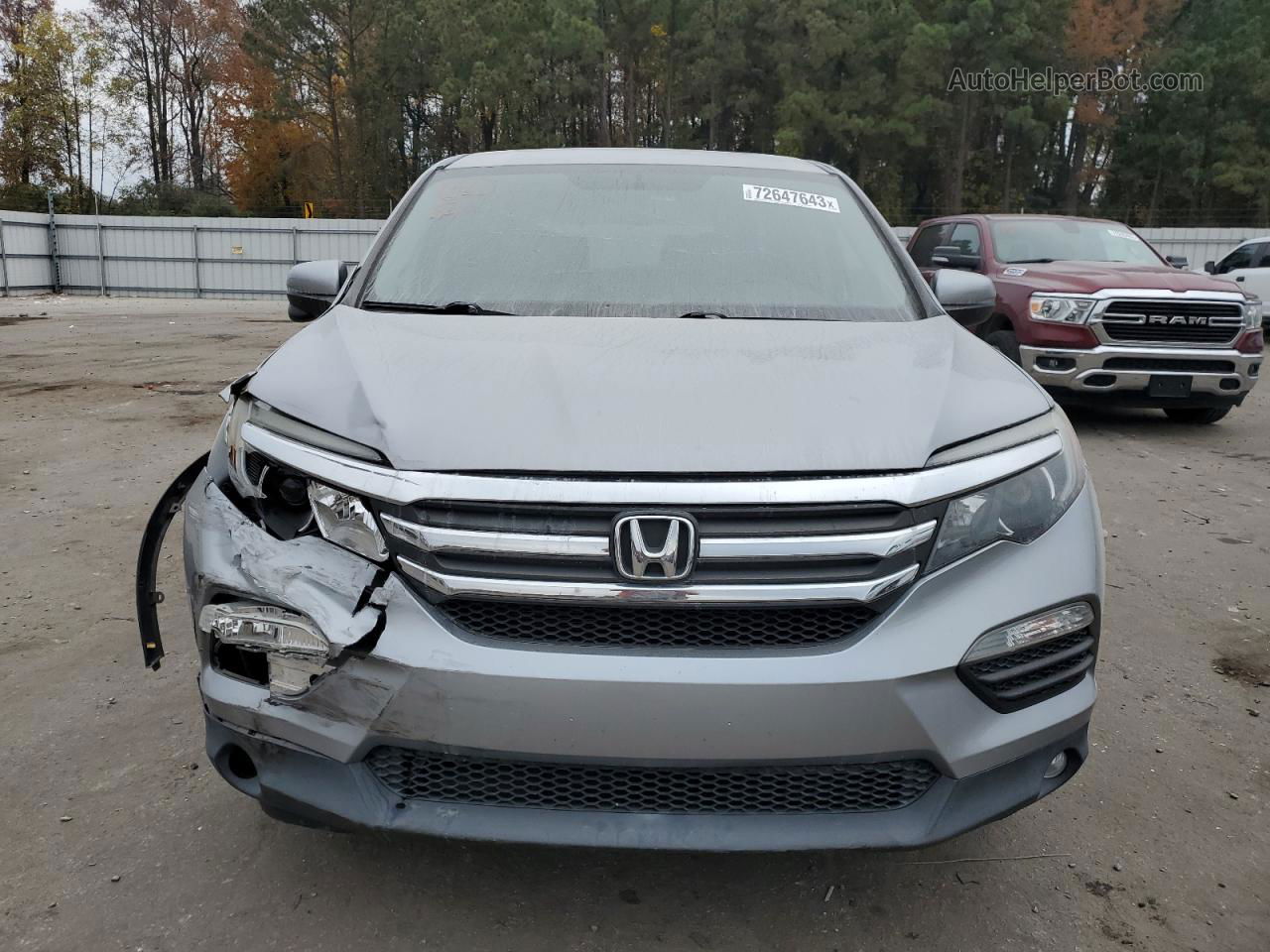 2016 Honda Pilot Exl Silver vin: 5FNYF5H86GB009760