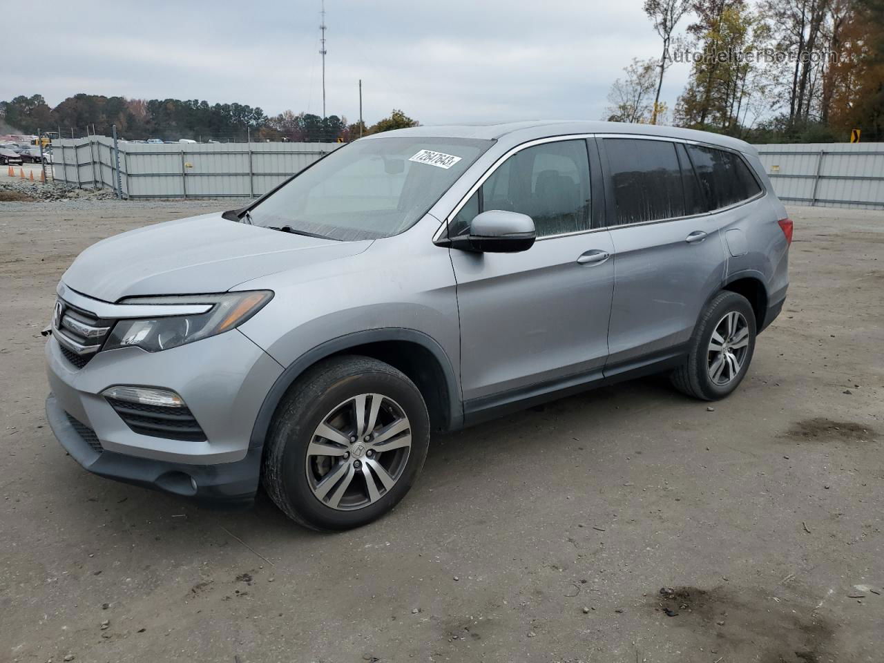 2016 Honda Pilot Exl Silver vin: 5FNYF5H86GB009760