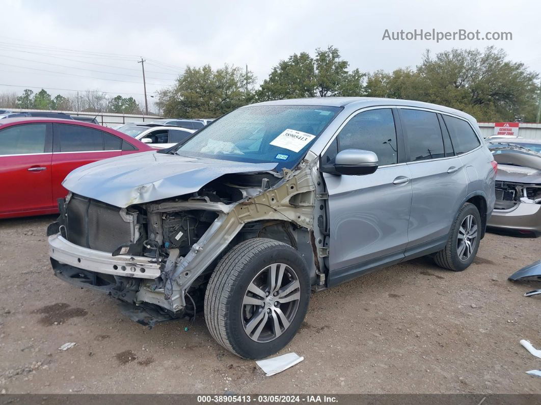 2016 Honda Pilot Ex-l Silver vin: 5FNYF5H86GB058702