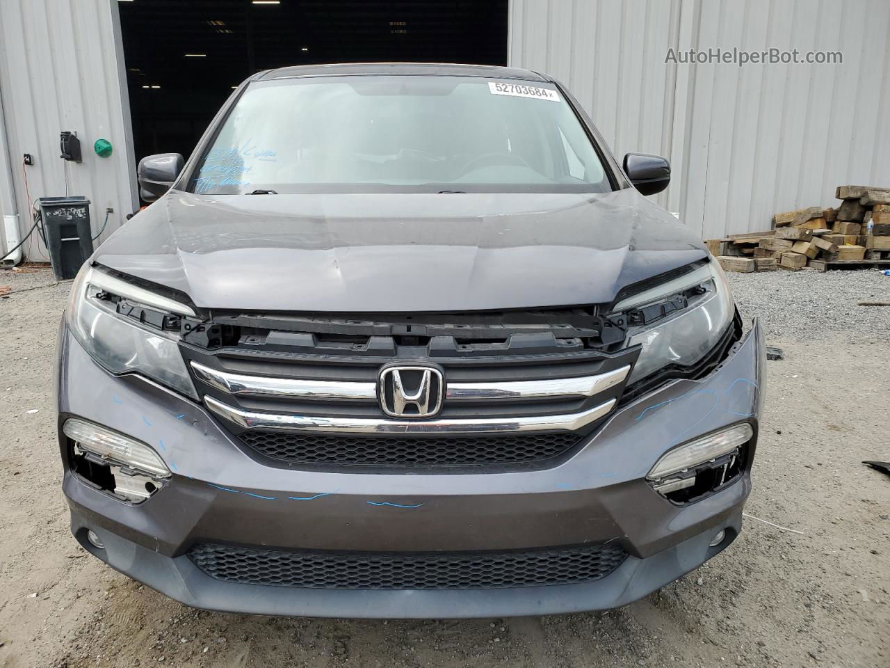 2017 Honda Pilot Exl Gray vin: 5FNYF5H86HB020758