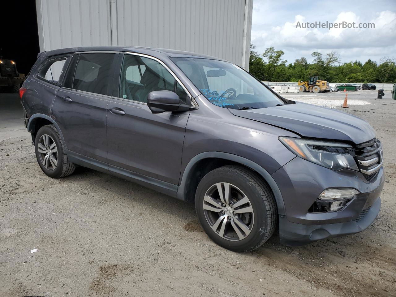 2017 Honda Pilot Exl Серый vin: 5FNYF5H86HB020758