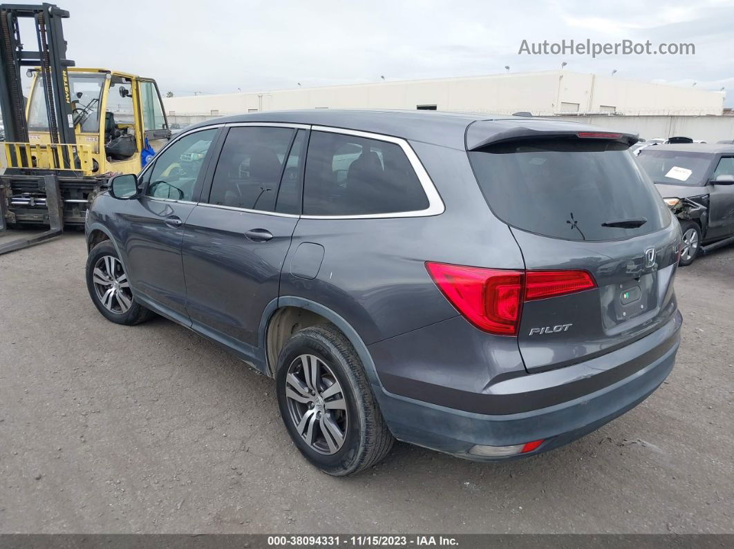 2017 Honda Pilot Ex-l Gray vin: 5FNYF5H87HB005380