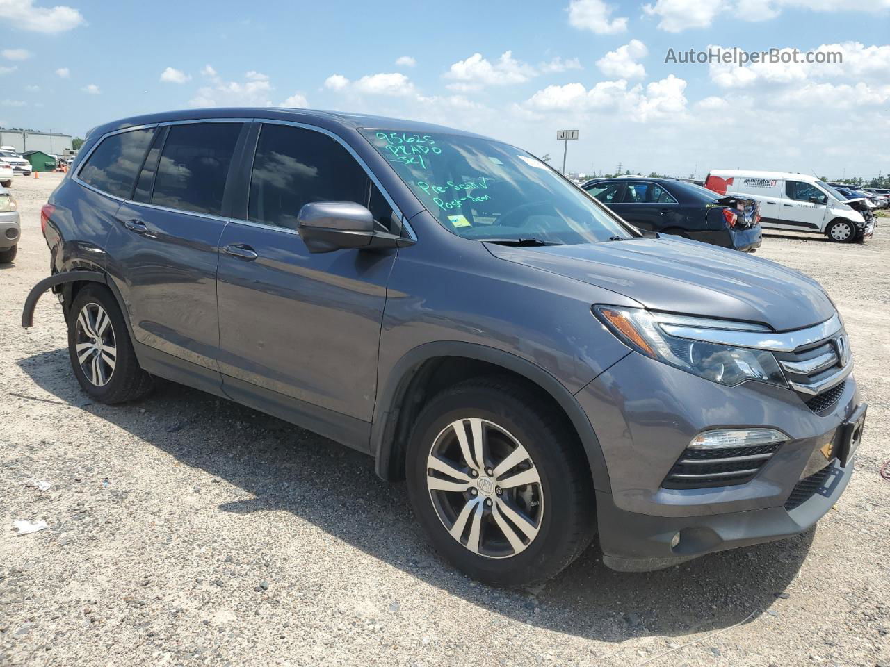 2017 Honda Pilot Exl Gray vin: 5FNYF5H8XHB033125