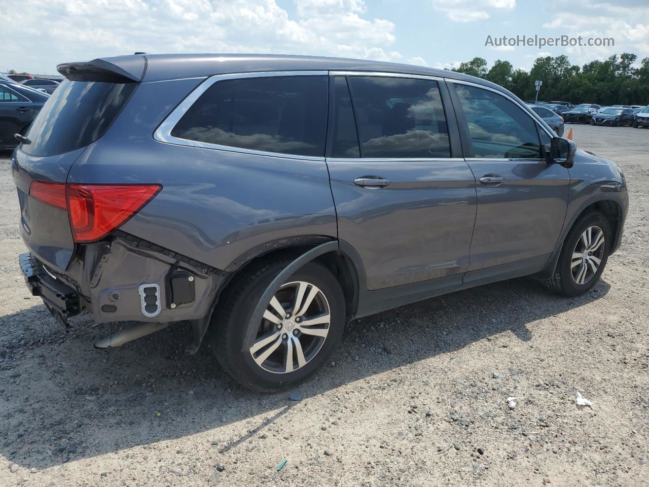 2017 Honda Pilot Exl Gray vin: 5FNYF5H8XHB033125