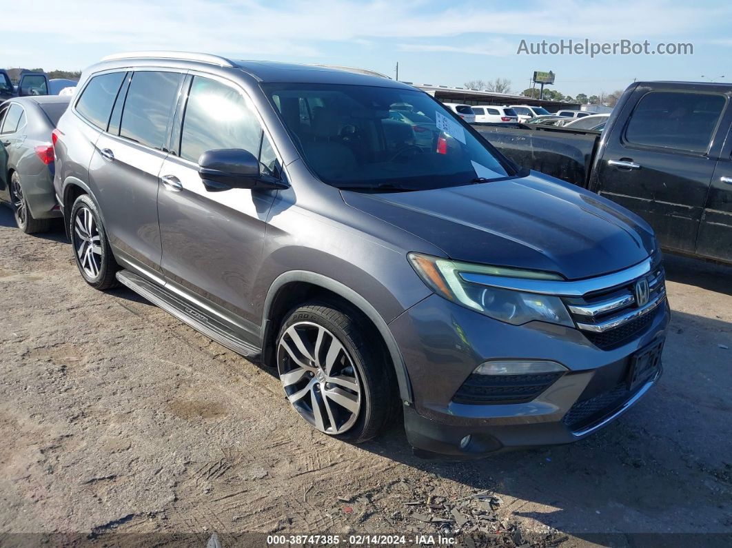 2016 Honda Pilot Touring Gray vin: 5FNYF5H90GB023050