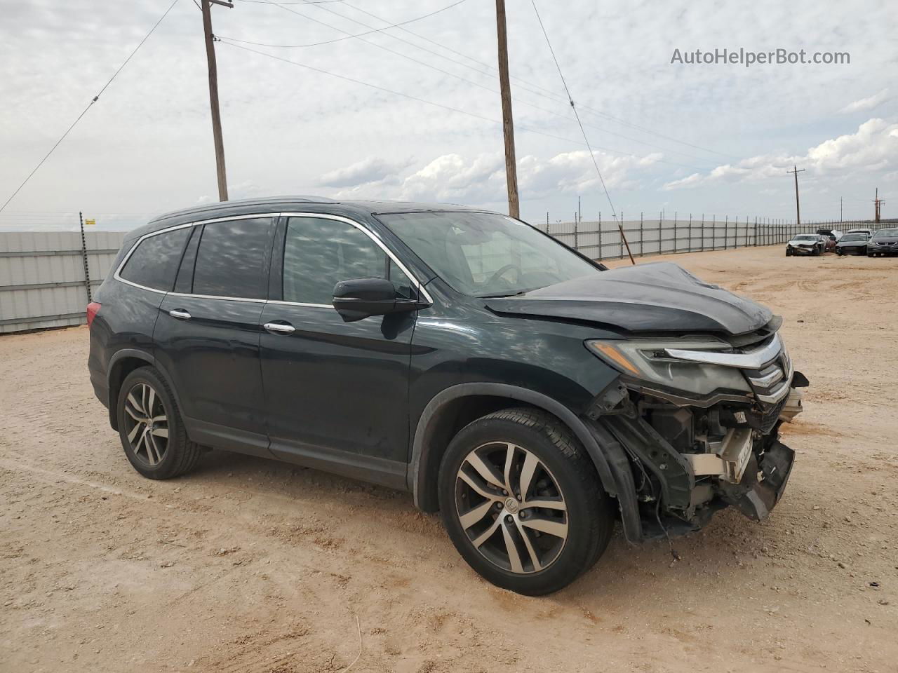 2017 Honda Pilot Touring Black vin: 5FNYF5H90HB002801