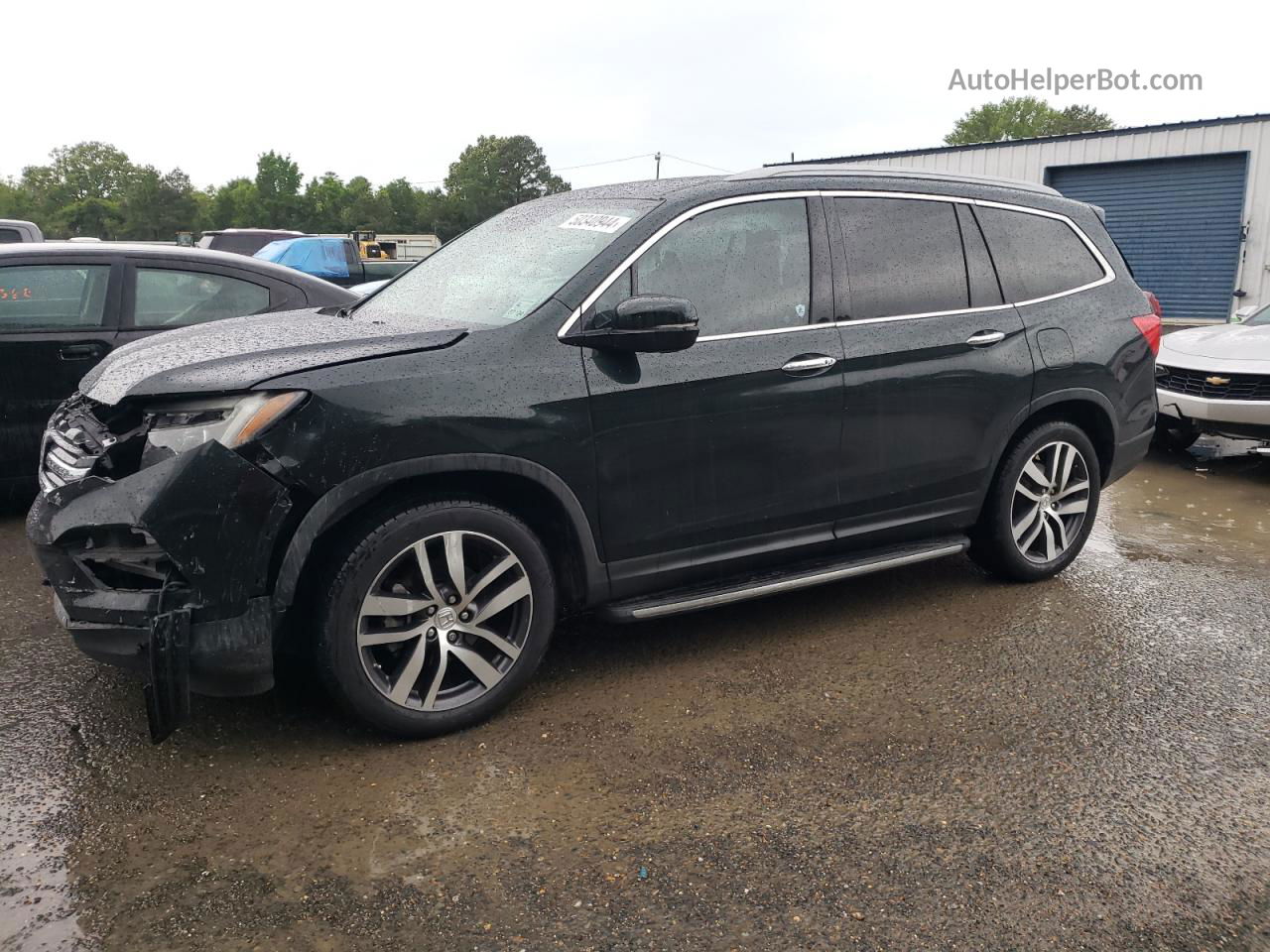 2017 Honda Pilot Touring Зеленый vin: 5FNYF5H90HB010476