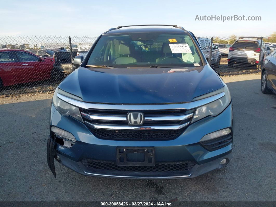 2016 Honda Pilot Touring Blue vin: 5FNYF5H93GB028629