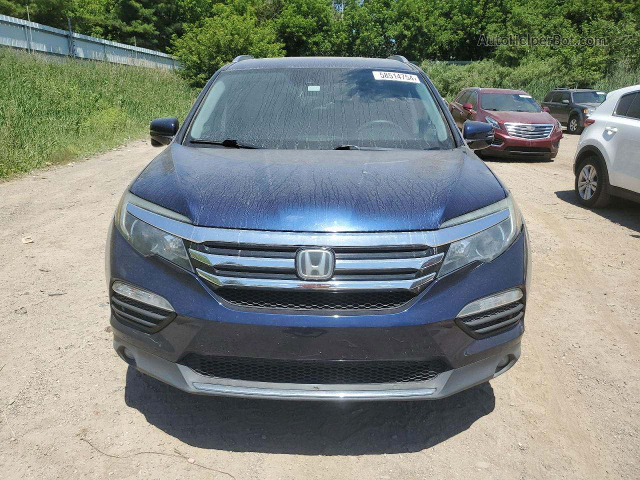 2017 Honda Pilot Touring Blue vin: 5FNYF5H94HB030410