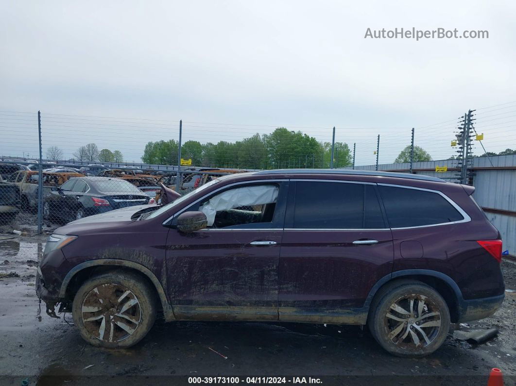 2017 Honda Pilot Touring Purple vin: 5FNYF5H96HB013253