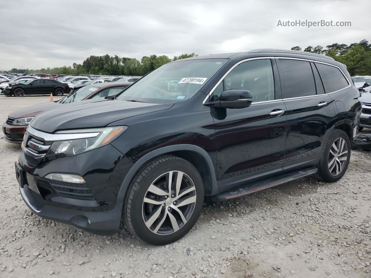 2017 Honda Pilot Touring Черный vin: 5FNYF5H97HB007025